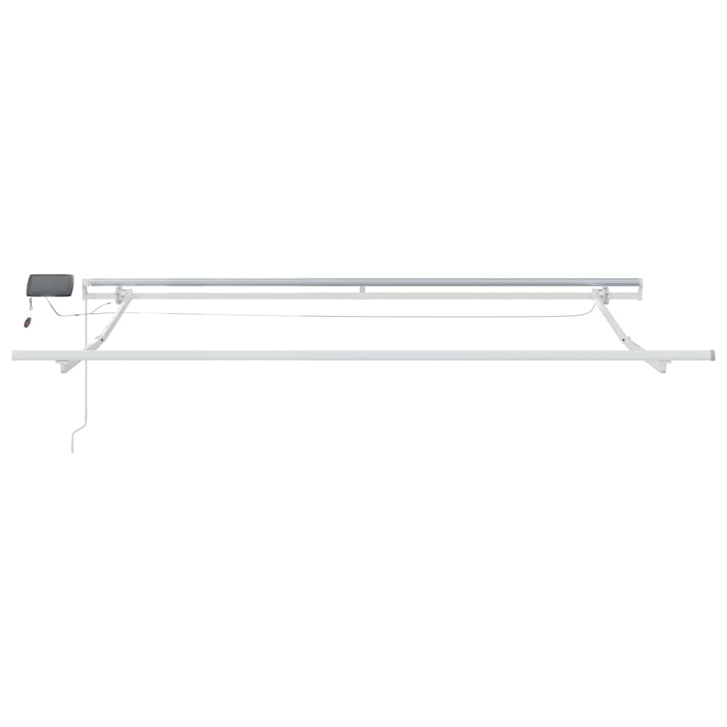 Udtrækkelig markise Hvid 300 x 250 cm Stof og aluminium