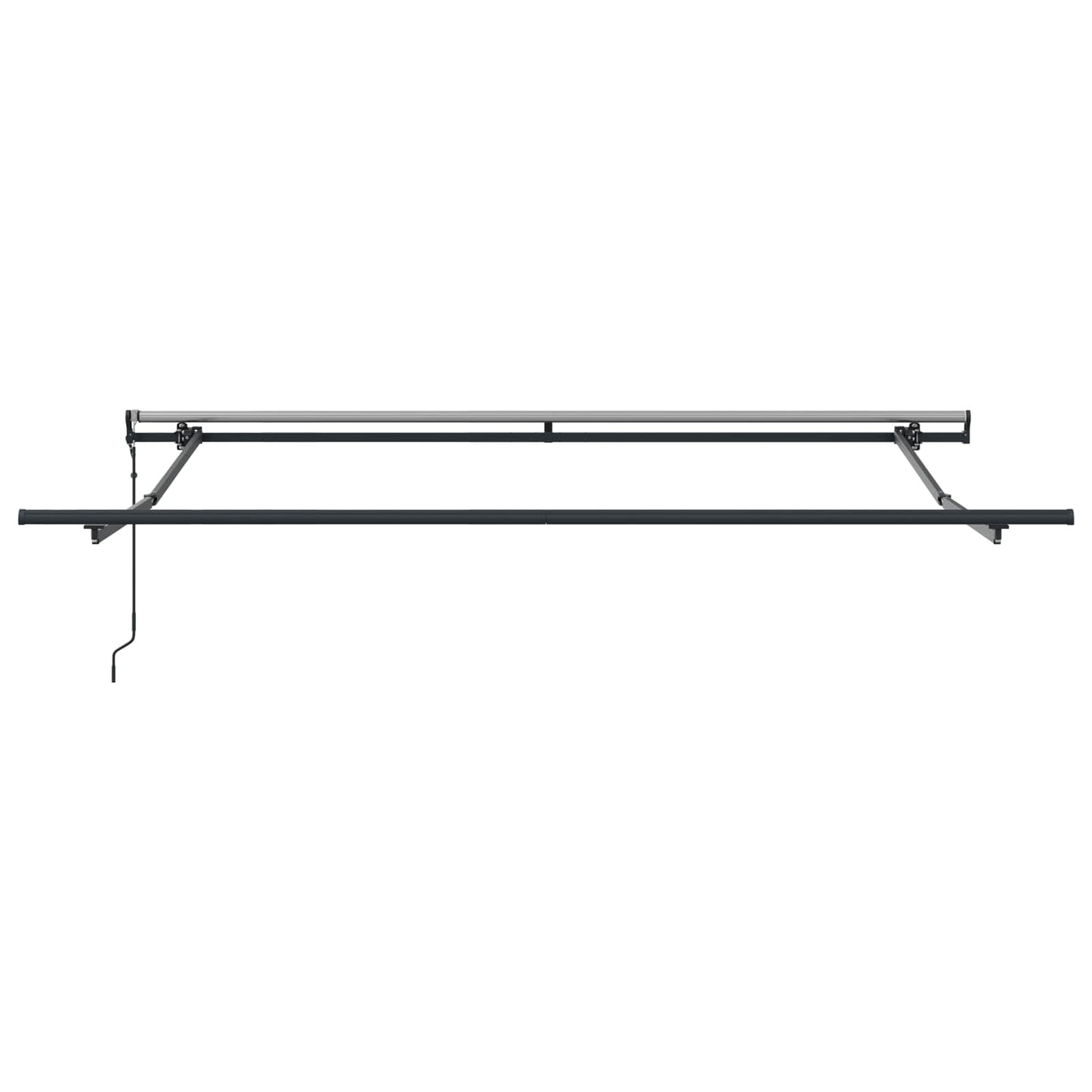 Udtrækkelig markise Hvid 300 x 250 cm Stof og aluminium