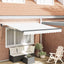Udtrækkelig markise Hvid 300 x 250 x 165 cm Polyester og metal