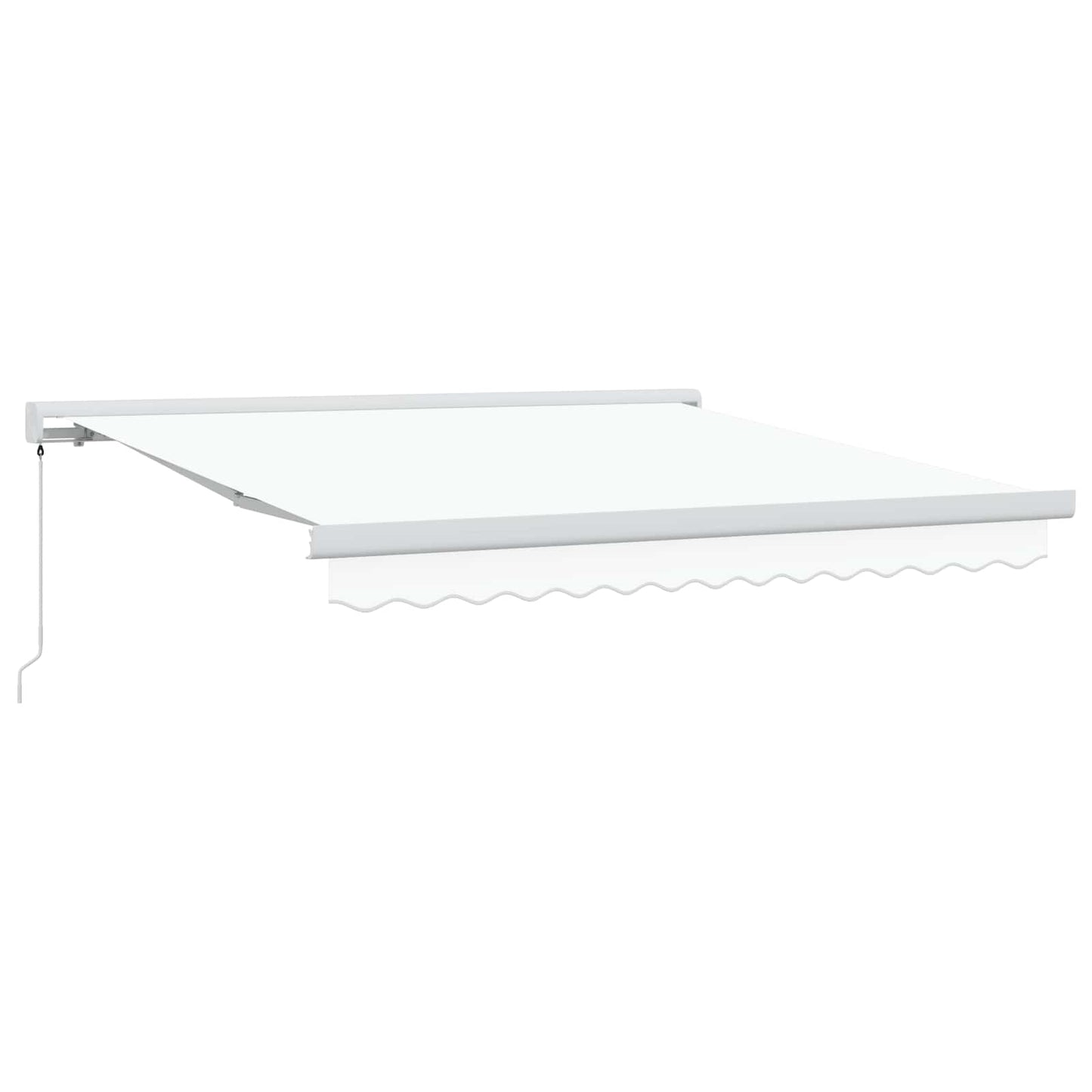 Udtrækkelig markise Hvid 300 x 250 cm Canvas og Aluminium