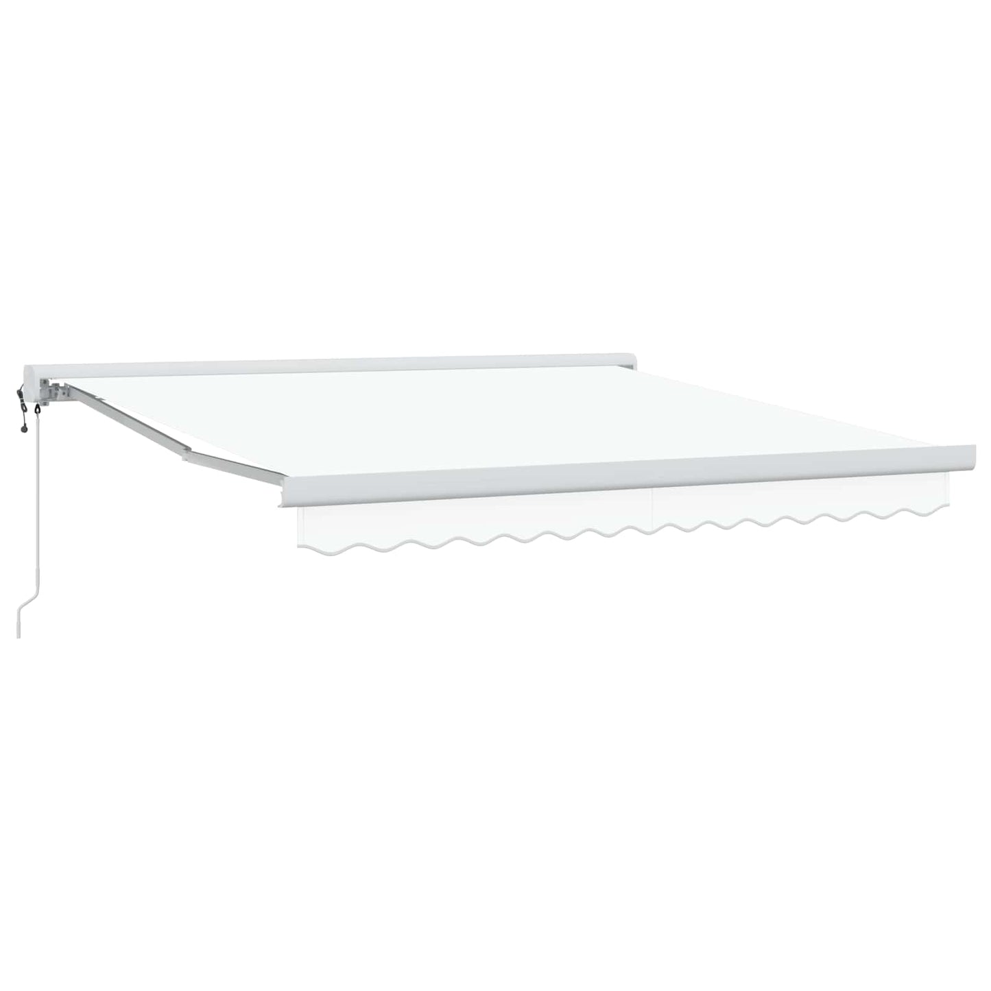 Udtrækkelig markise Hvid 300 x 250 x 165 cm Stof og Metal