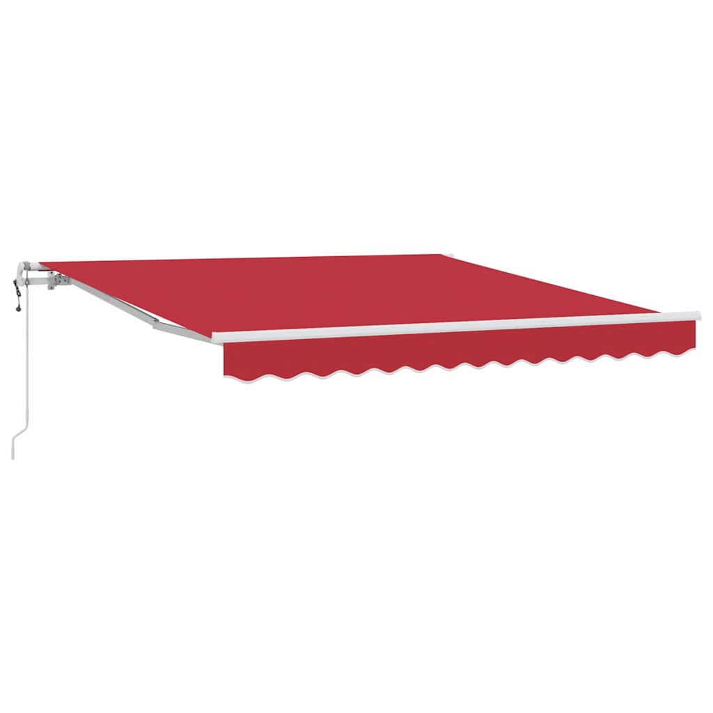 Udtrækkelig markise Rød 300 x 250 cm Stof og aluminium