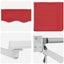 Udtrækkelig markise Rød 300 x 250 x 165 cm Polyester og metal