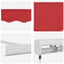 Udtrækkelig markise Rød 300 x 250 cm Canvas og Aluminium