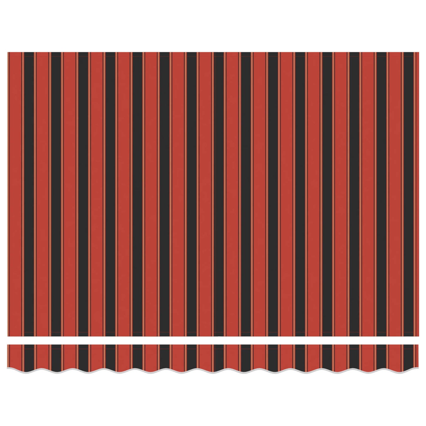 Markiseramme Orange og Sort 350 x 250 cm