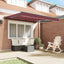 Markiseramme Bordeaux 350 x 250 cm Polyester med PU belægning