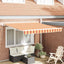Udtrækkelig markise Gul og orange 350 x 250 x 165 cm