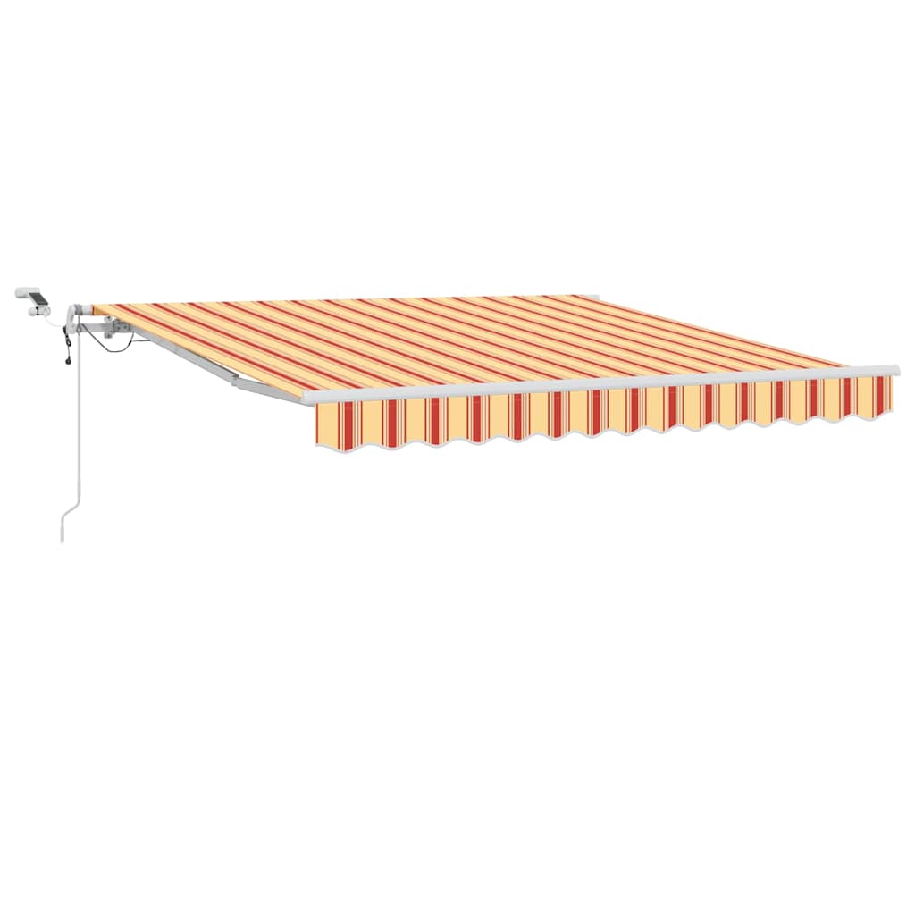 Udtrækkelig markise Gul og orange 350 x 250 cm Polyester