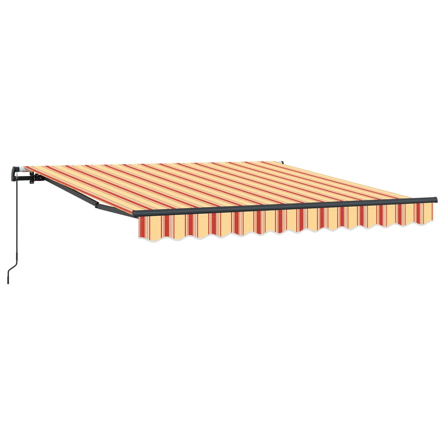 Udtrækkelig markise Gul og orange 350 x 250 cm