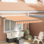 Udtrækkelig markise Gul og orange 350 x 250 x 165 cm