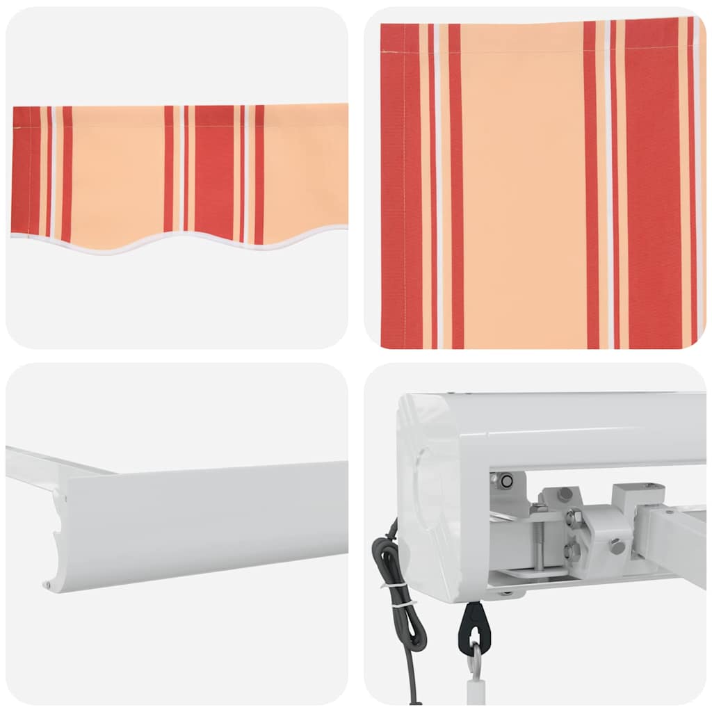 Udtrækkelig markise Gul og orange 350 x 250 x 165 cm