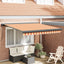 Udtrækkelig markise Gul og orange 350 x 250 cm