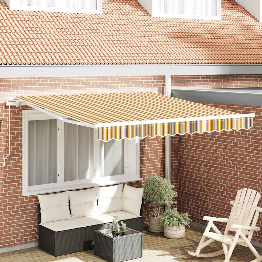 Udtrækkelig markise Flerfarvet 350 x 250 cm