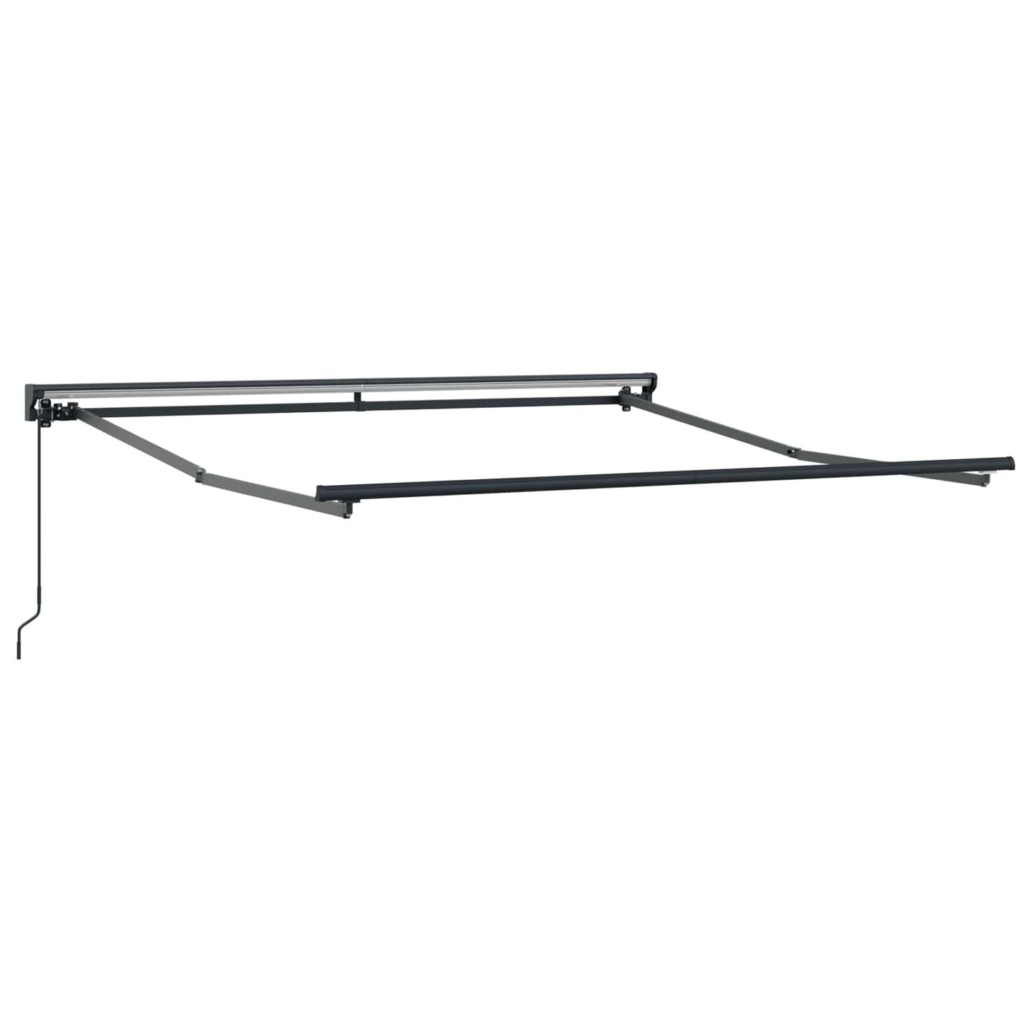 Markiseramme Gul og Grå 350 x 250 cm Polyester med PU belægning