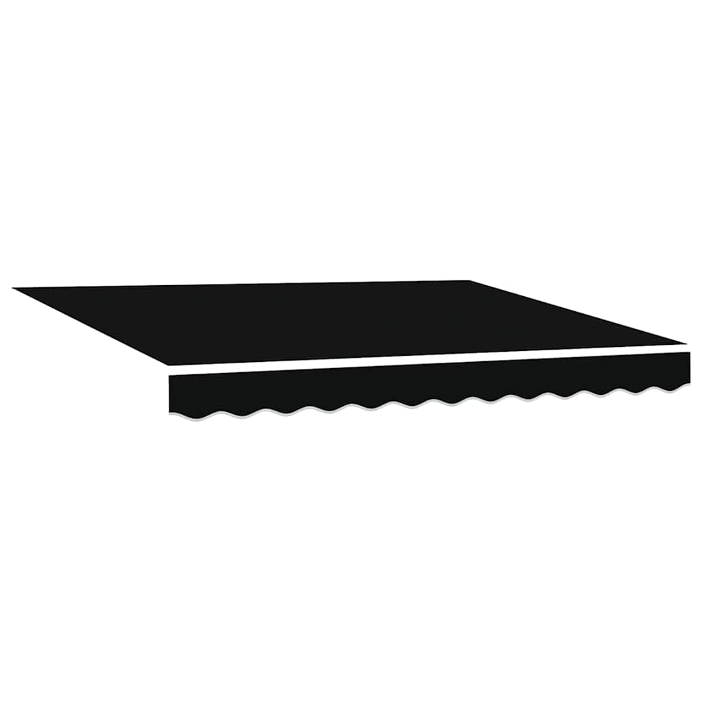 Udtrækkelig markise Sort 350 x 250 cm Polyester