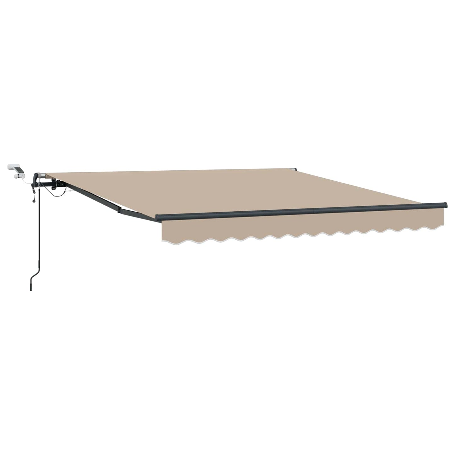 Udtrækkelig markise Beige 350 x 250 cm Polyester
