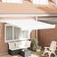Udtrækkelig markise Hvid 350 x 250 cm Stof og aluminium