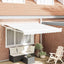 Udtrækkelig markise Hvid 350 x 250 cm
