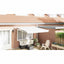 Udtrækkelig markise Hvid 350 x 250 cm Polyester og metal