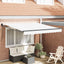 Udtrækkelig markise Hvid 350 x 250 cm