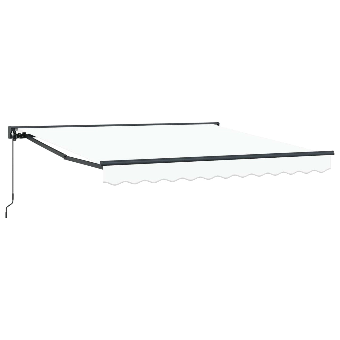 Markiseramme Hvid 350 x 250 cm Polyester med PU belægning