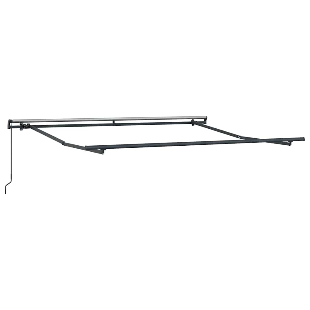 Udtrækkelig markise Grøn og Hvid 350 x 250 cm