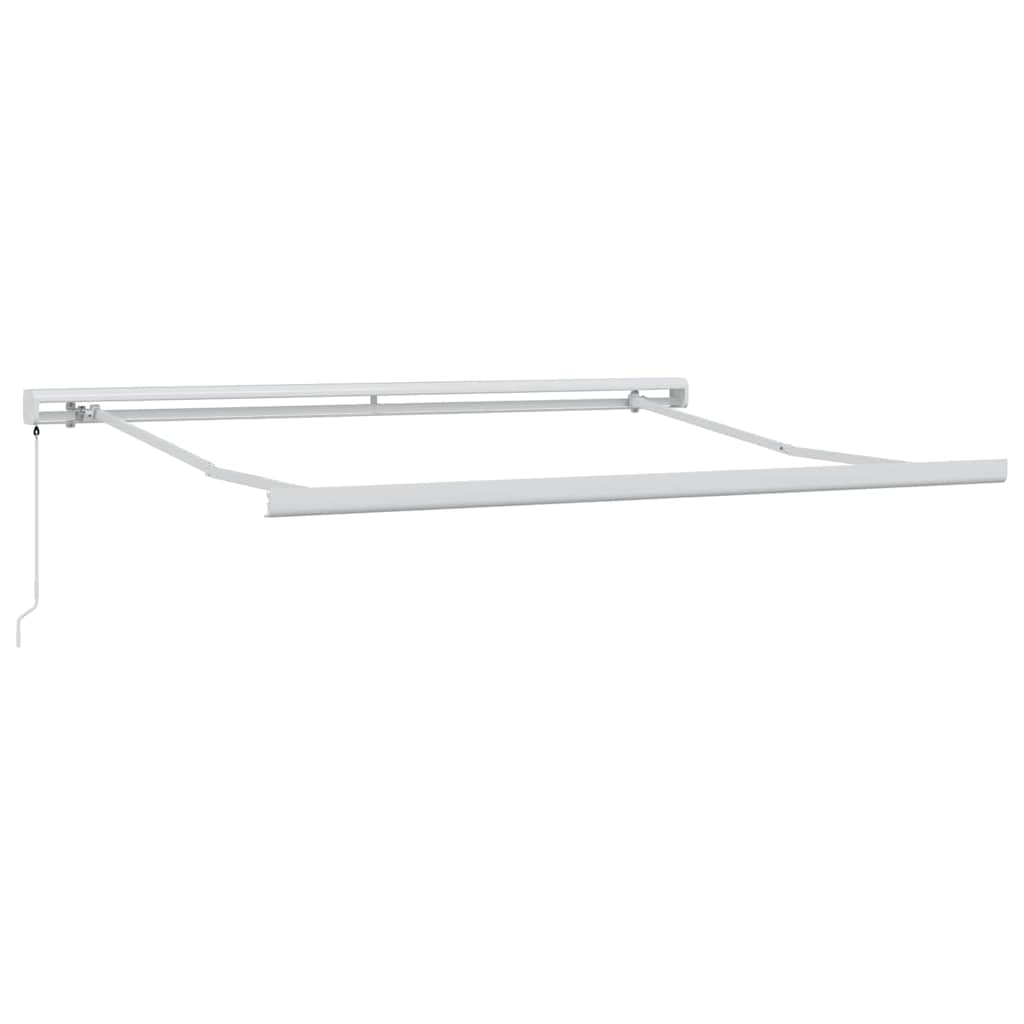 Udtrækkelig markise Grøn og Hvid 350 x 250 cm