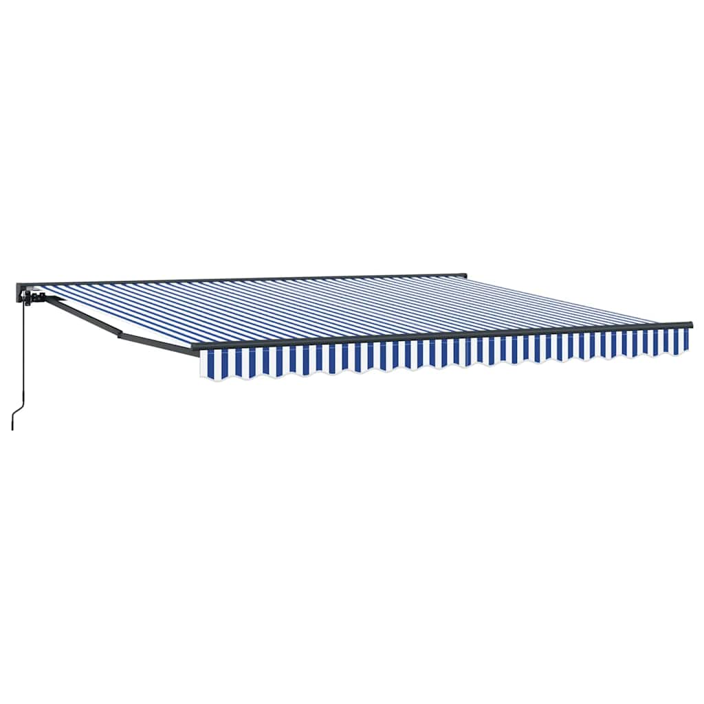 Markiseramme Blå og Hvid 400 × 300 cm
