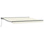 Markiseramme Creme 400 × 300 cm Polyester med PU belægning