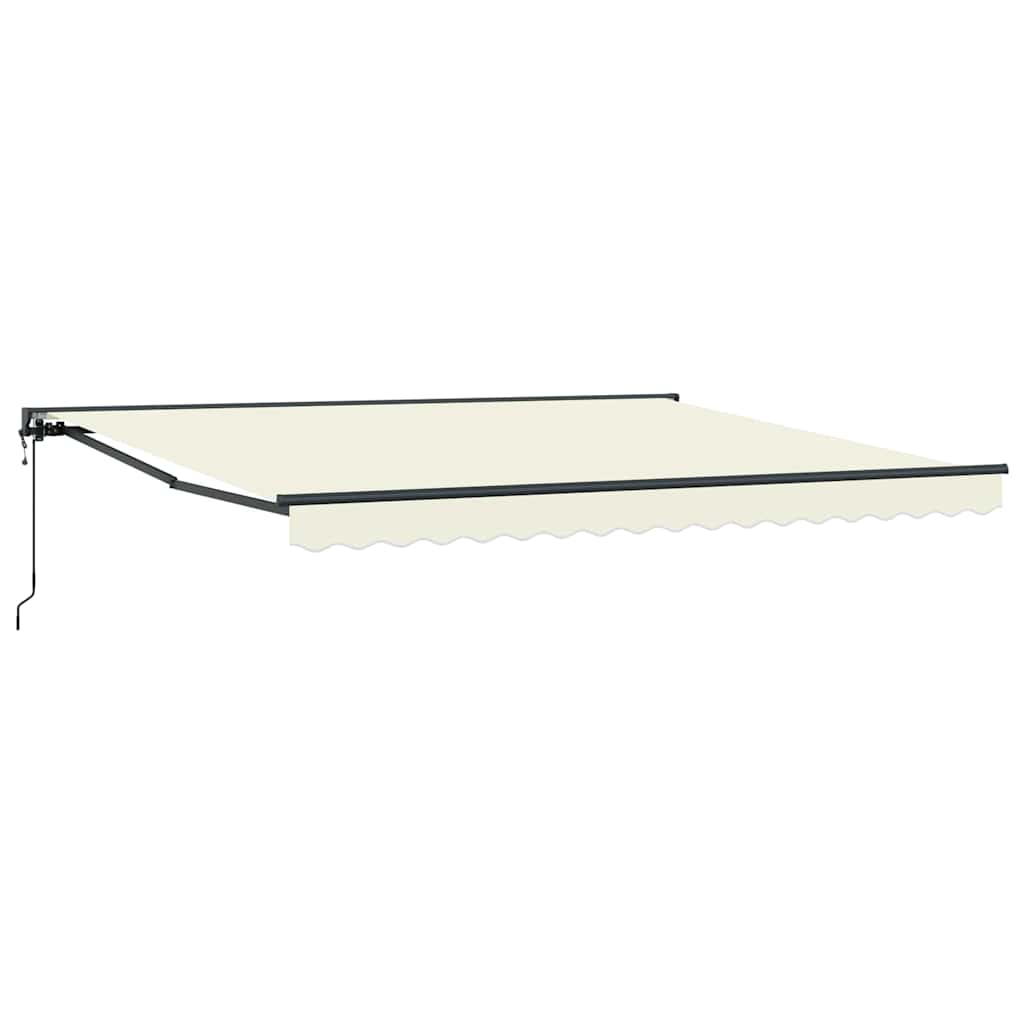 Markiseramme Creme 400 × 300 cm Polyester med PU belægning