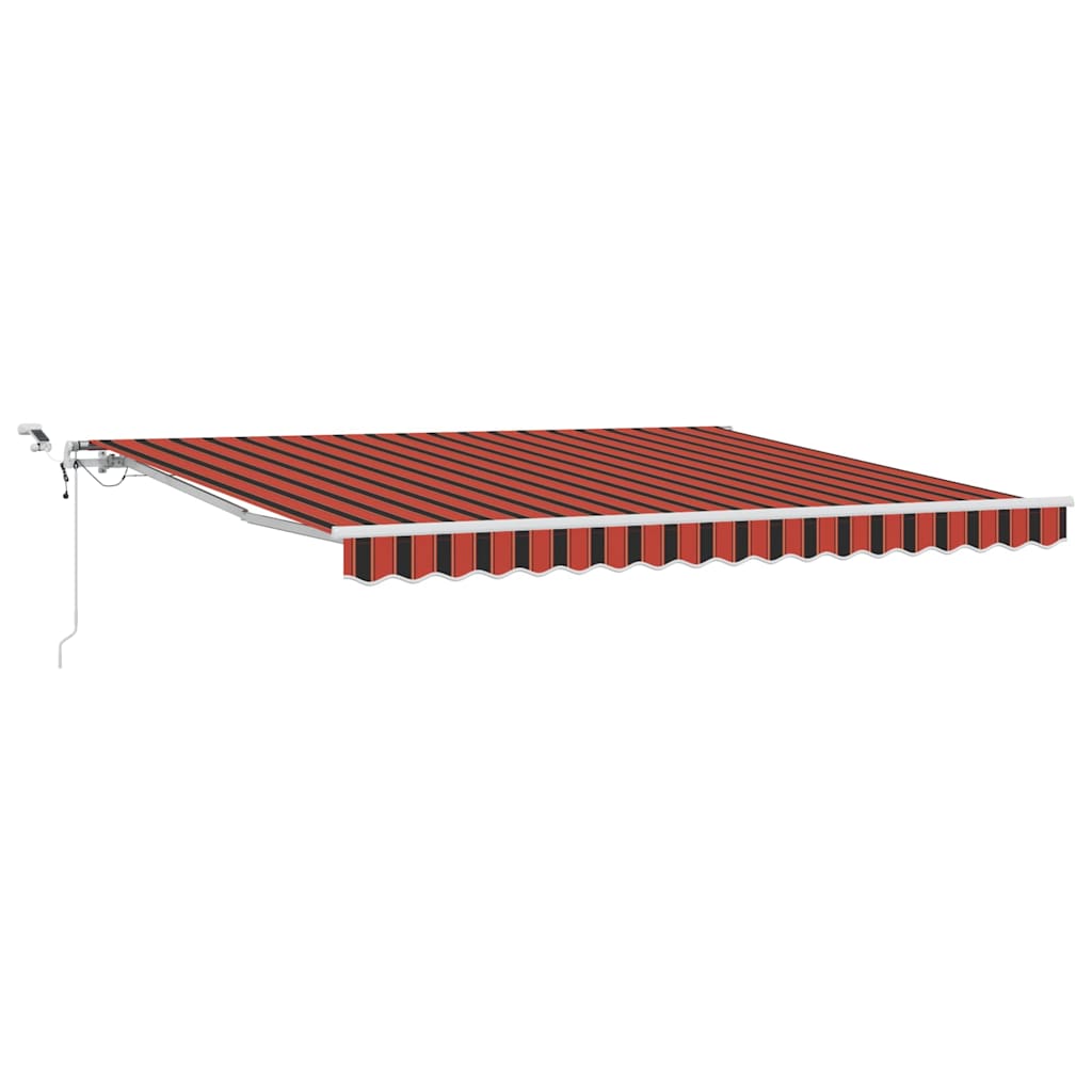 Udtrækkelig markise Orange og Brun 400 × 300 cm Polyester