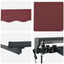Markiseramme Bordeaux 400 × 300 cm Polyester med PU belægning
