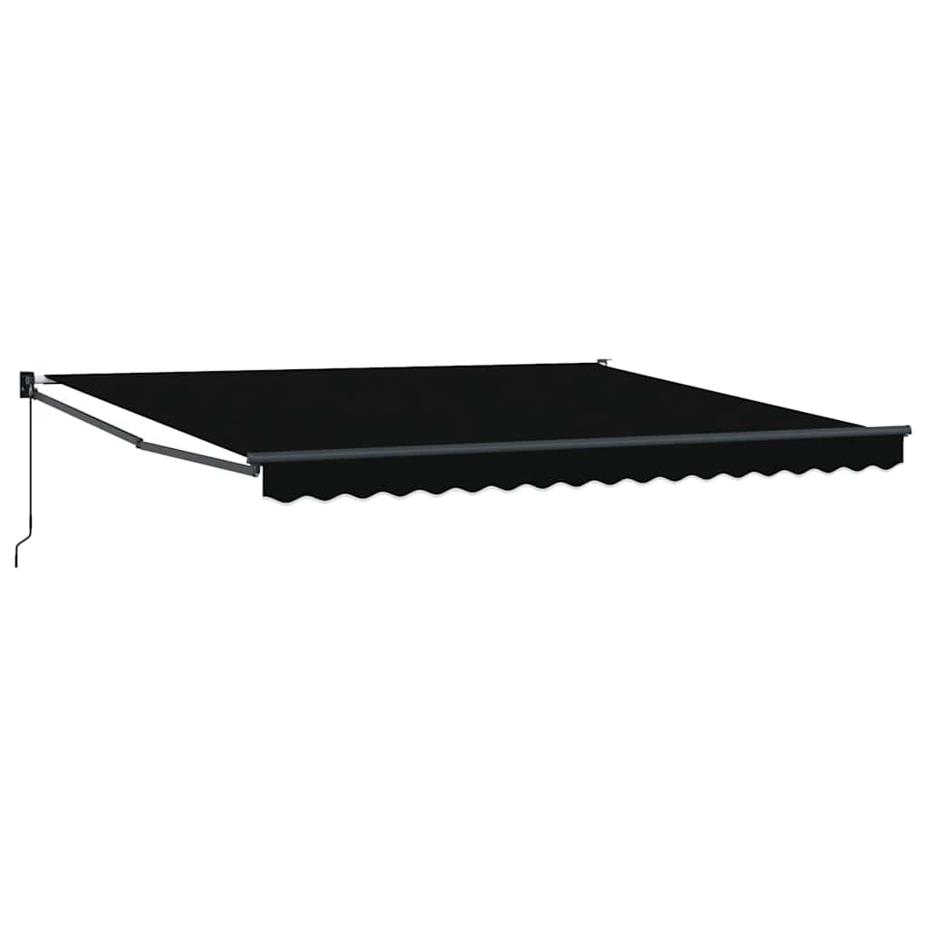 Udtrækkelig markise Sort 400 × 300 cm