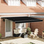 Markiseramme Sort 400 × 300 cm Polyester med PU belægning