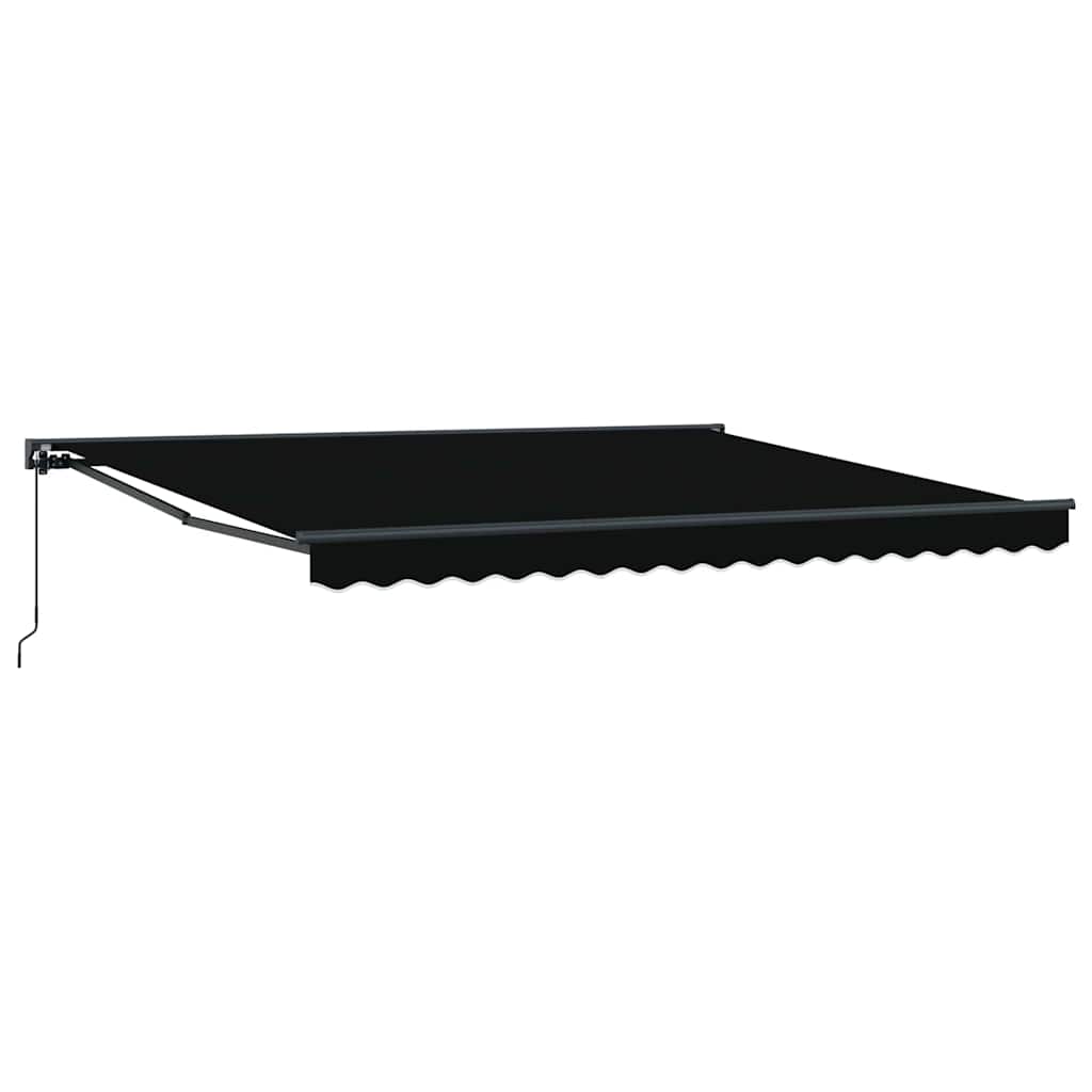 Markiseramme Sort 400 × 300 cm Polyester med PU belægning