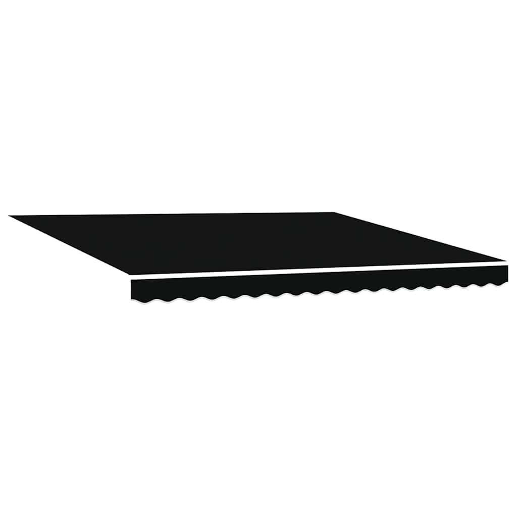 Markiseramme Sort 400 × 300 cm Polyester med PU belægning