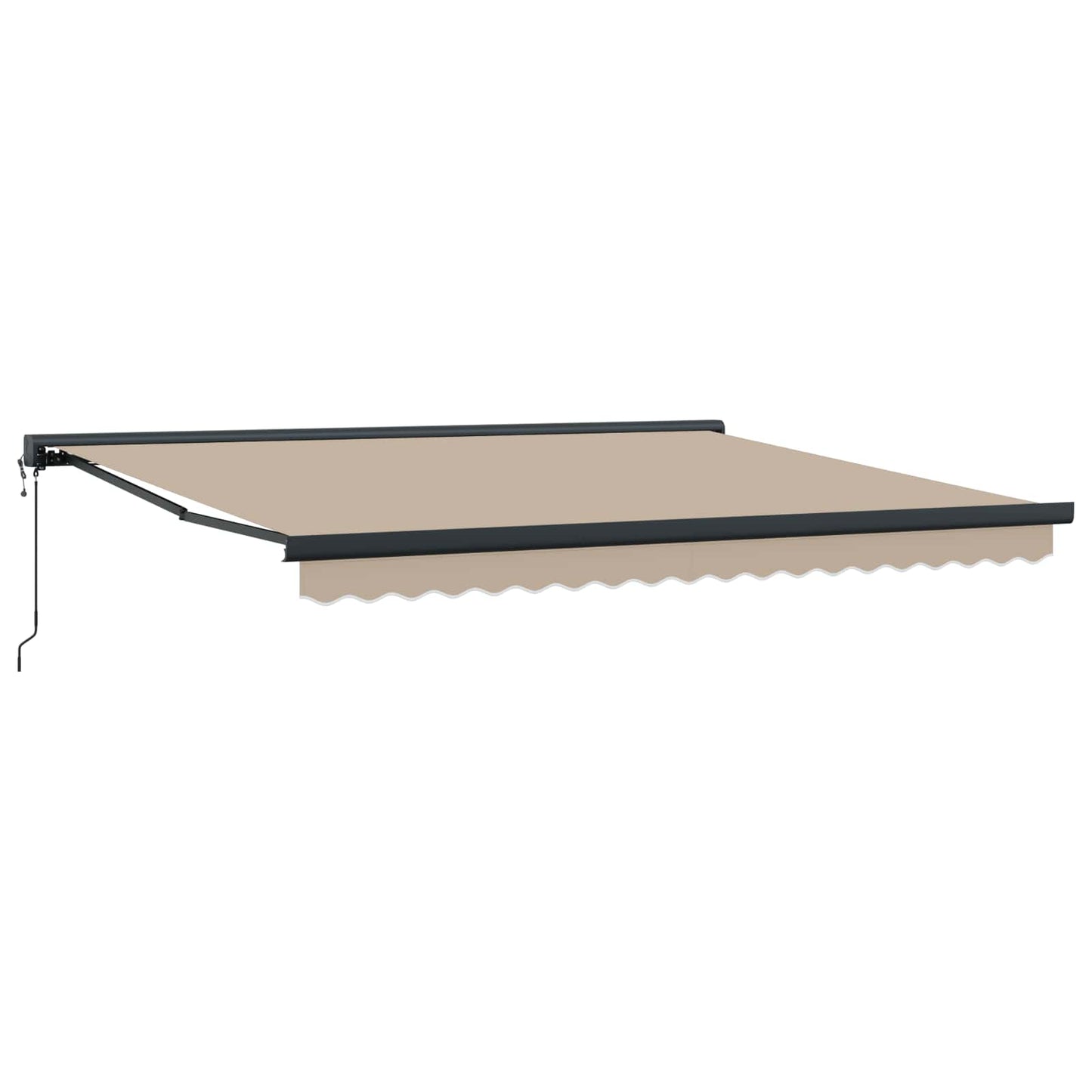 Udtrækkelig markise Beige 400 × 300 cm Stof og Metal