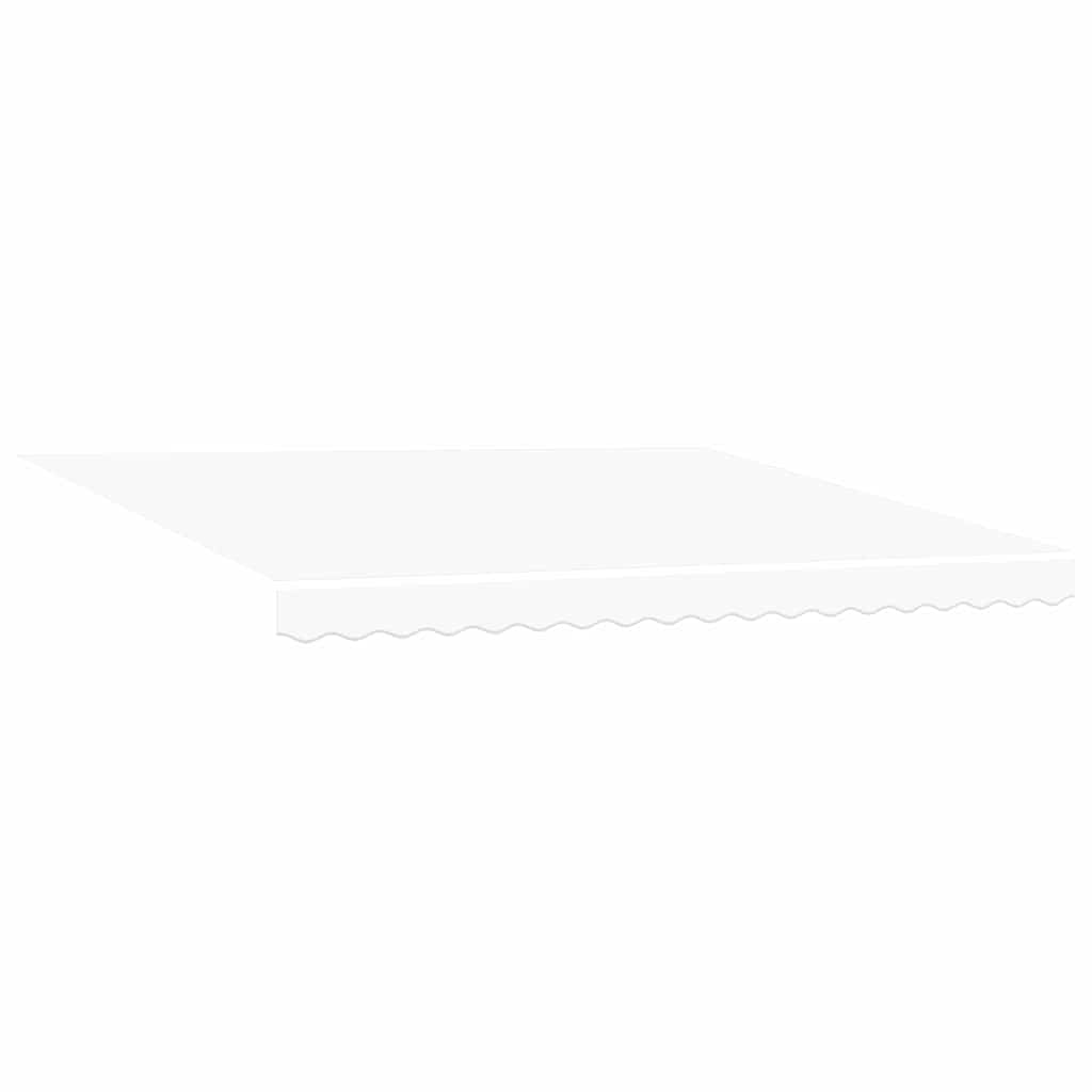 Udtrækkelig markise Hvid 400 × 300 cm Stof og aluminium