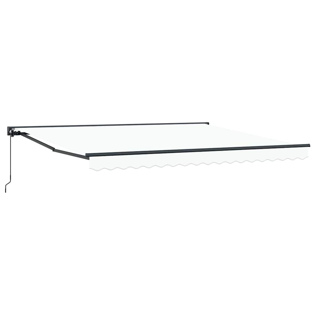 Markiseramme Hvid 400 × 300 cm Polyester med PU belægning