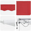 Udtrækkelig markise Rød 400 × 300 cm Polyester