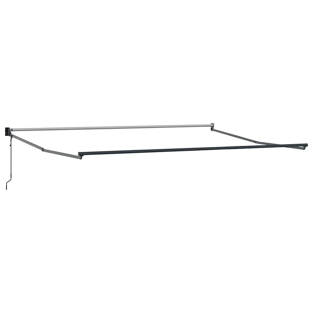 Udtrækkelig markise Grøn og Hvid 400 × 300 cm
