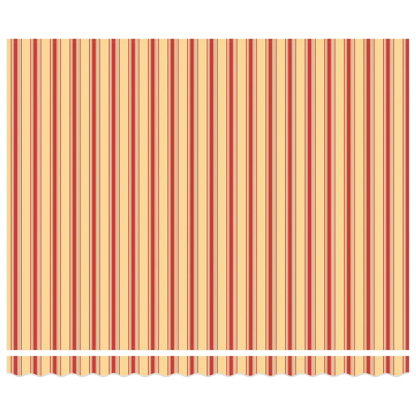 Udtrækkelig markise Gul og orange 400 × 350 cm