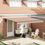 Udtrækkelig markise Flerfarvet 400 × 350 cm Polyester