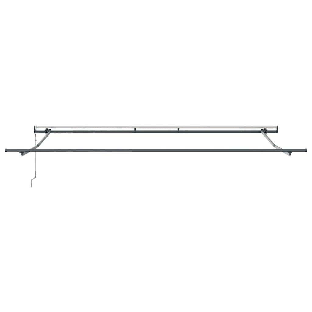 Udtrækkelig markise Beige 400 × 350 cm Stof og aluminium