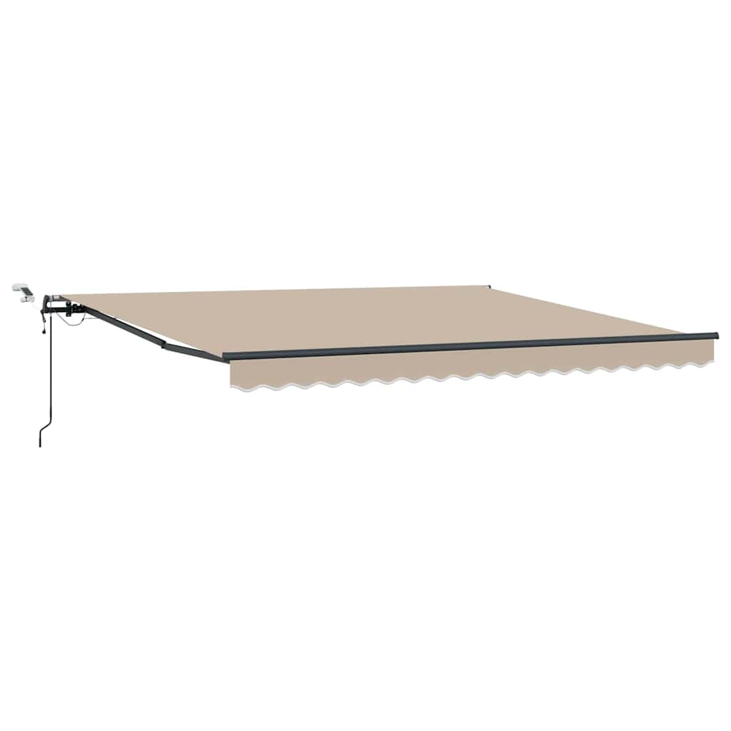 Udtrækkelig markise Beige 400 × 350 cm Polyester
