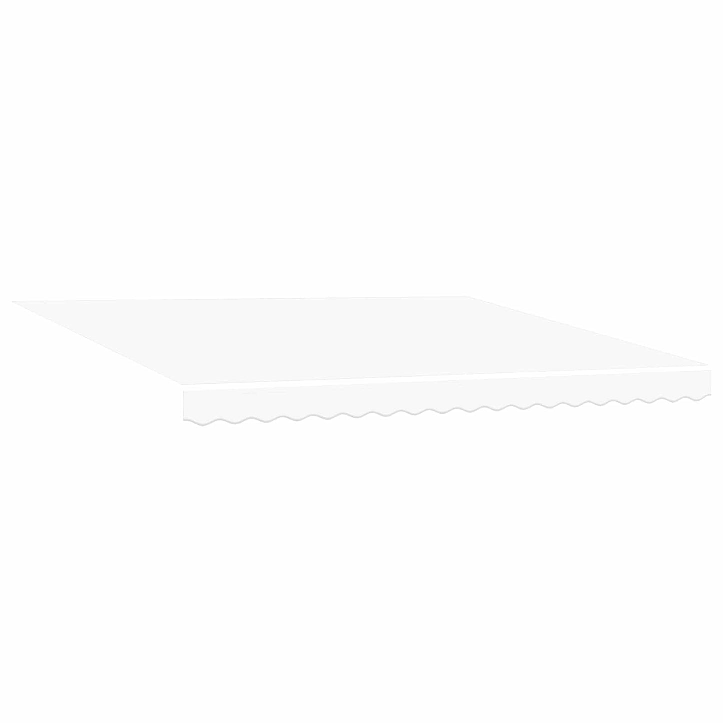 Udtrækkelig markise Hvid 400 × 350 cm Polyester