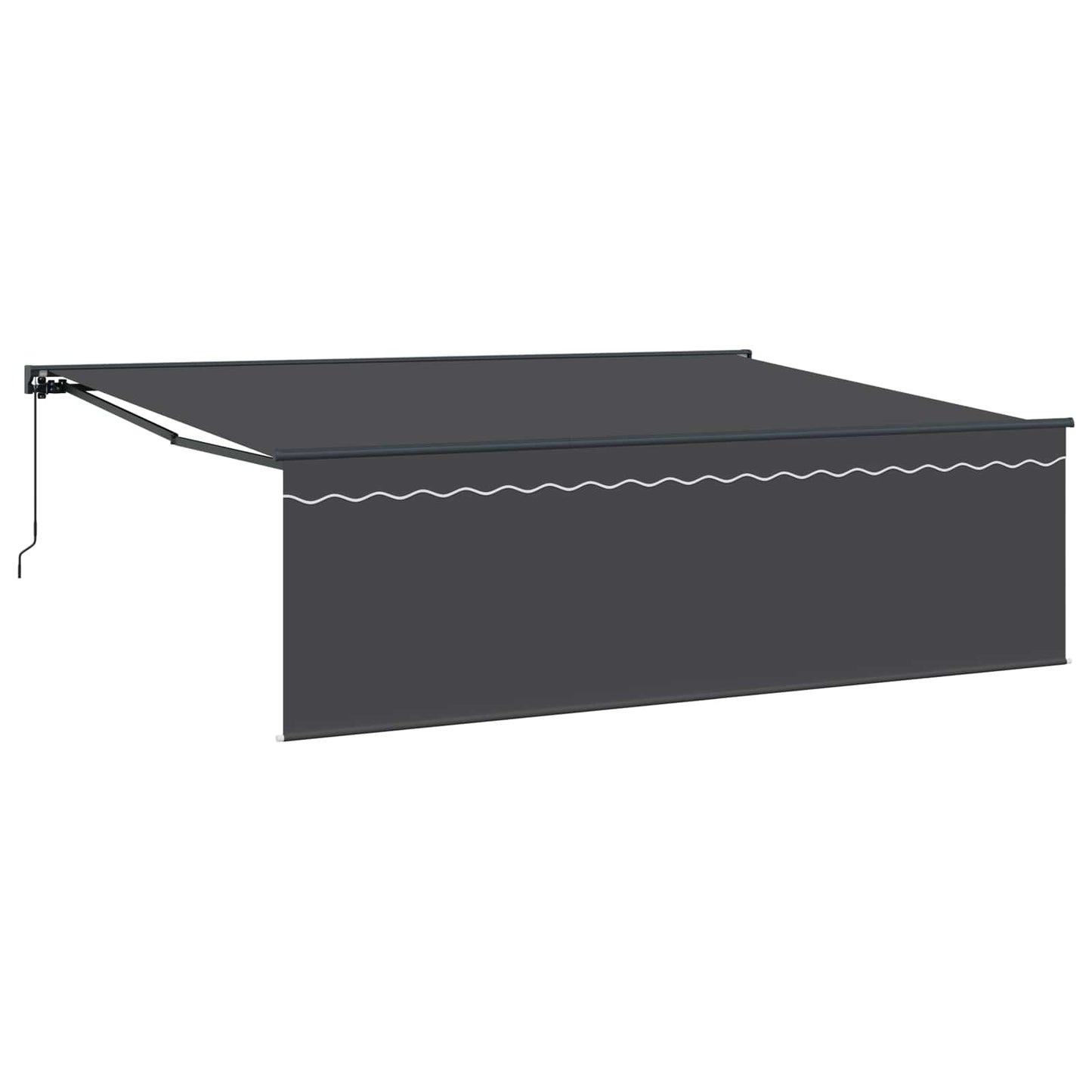 Utrækkelig Markise Antracit 450 × 300 cm Polyester og Aluminium