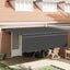 Utrækkelig Markise Antracit 450 × 350 cm Polyester og Aluminium