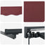 Markiseramme Bordeaux 450 × 300 cm Polyester med PU belægning