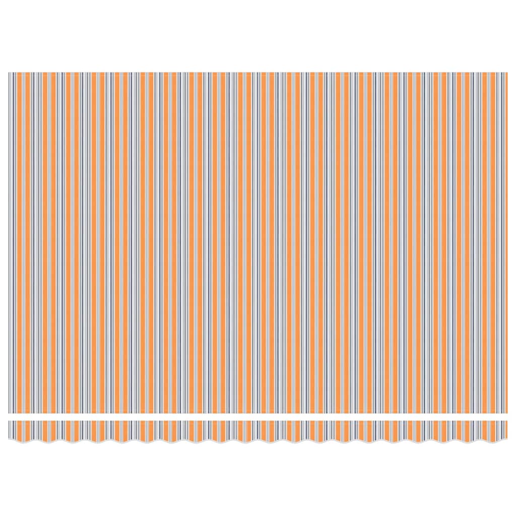 Udtrækkelig markise Flerfarvet 450 × 300 cm Polyester og metal